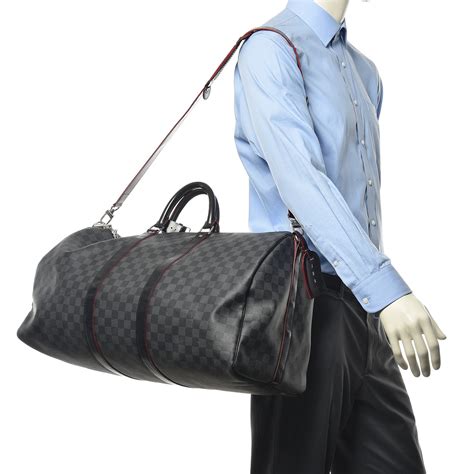 louis vuitton keepall 55 damier graphite replica|louis vuitton keepall 55 bandouliere.